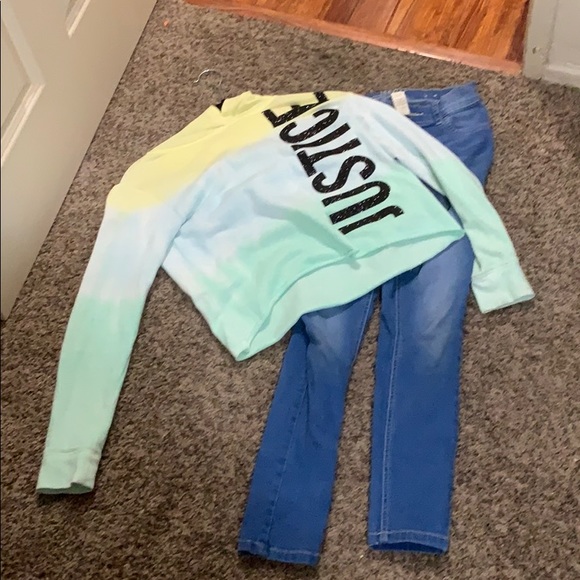 Top with justice jeans - Picture 1 of 1